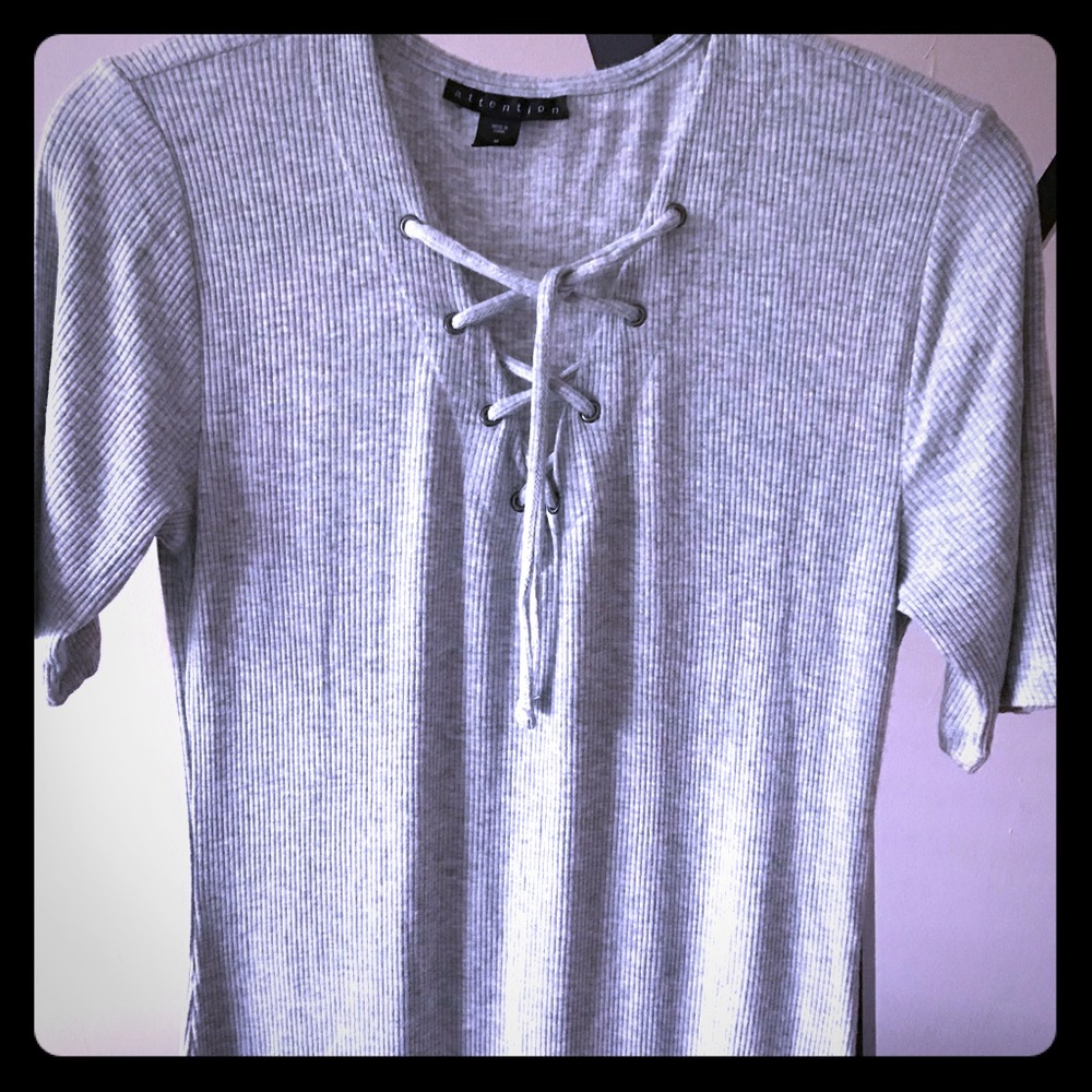 Gray Stretch Bodycon Maxi Dress M NWOT